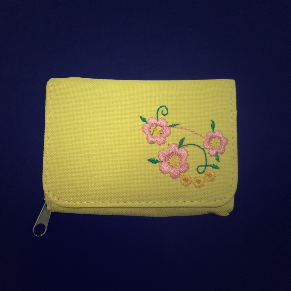 Small yellow wallet